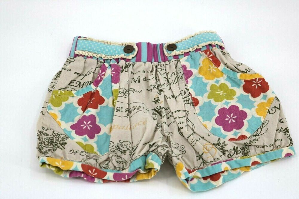 Mustard Pie Girls Shorts Floral Print Summer Casual No Size Tag